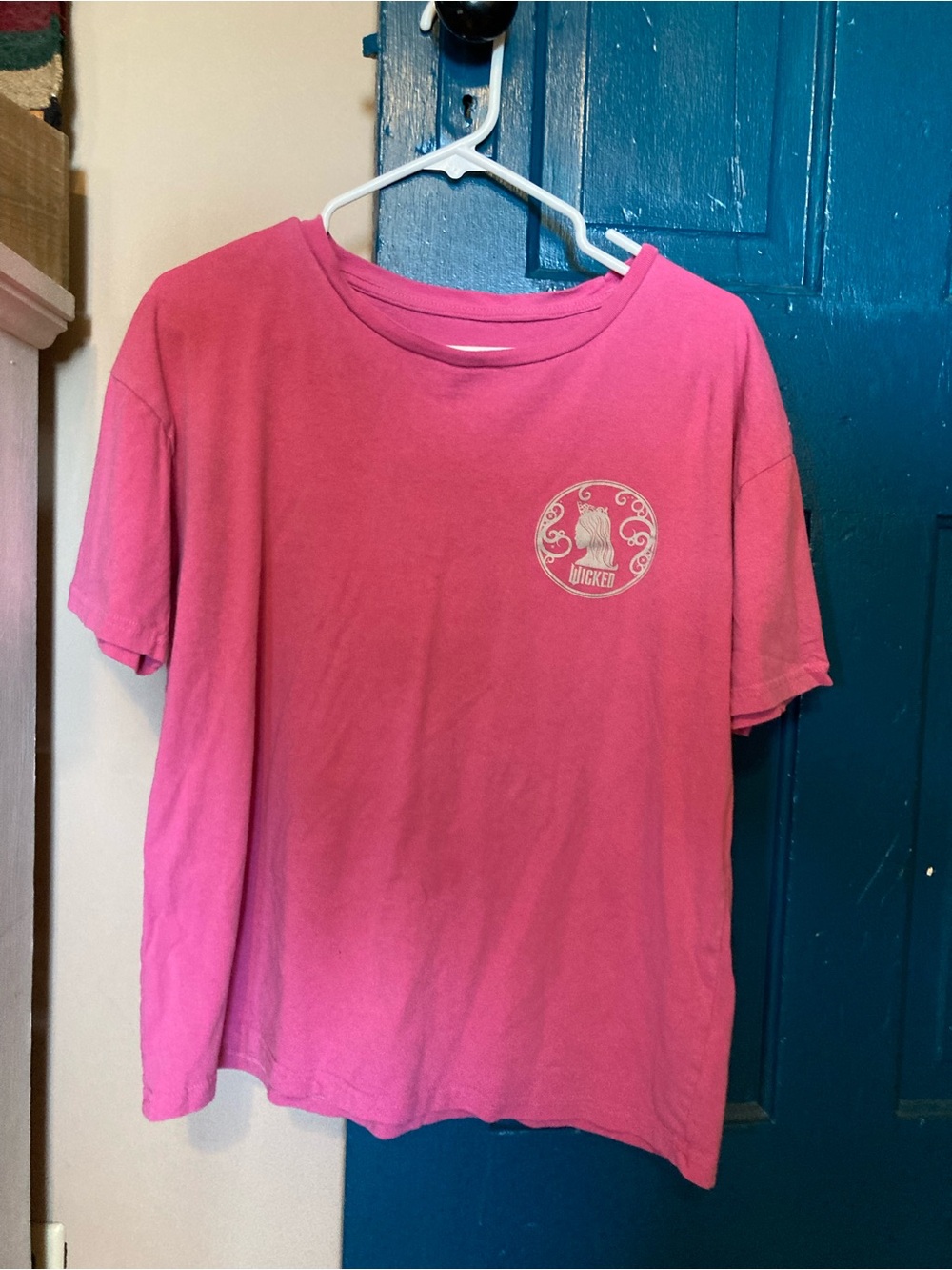 Kohl's Pink Wicked and Glinda Short Sleeve Tee with Small Front Graphic